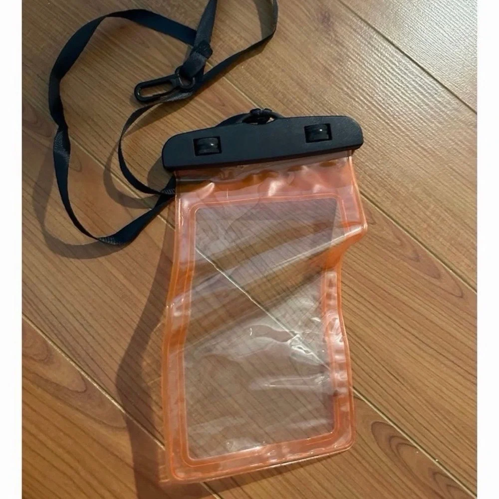 Universal Waterproof Phone Pouch - Black and Pink
